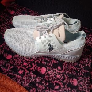 U.S. Polo Assn. Women's Light Blue Athletic Sneakers
